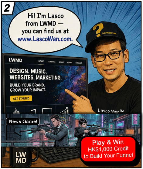 Mr. Lasco Wan pointing to URL